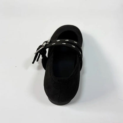Mary Jane Ballet Flats - Buckle Strap Dance Shoes - Shello's Creative Boutique