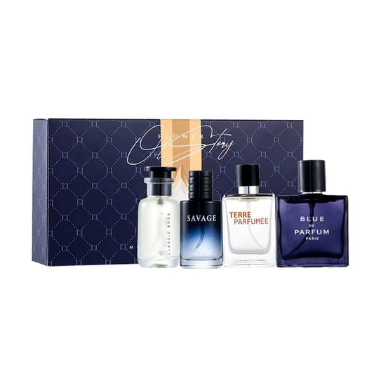 Men's Cologne Gift Box Set – 4 - Piece Floral Fruity Fragrance Spray 100ml - Shello's Creative Boutique