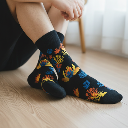 Men's Coral Reef Socks – Lifestyle Worn Shot