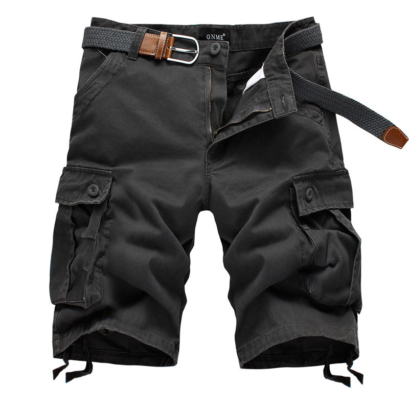 Straight Leg Cropped Pants Men's Loose Casual Pants Outdoor Sports Cargo Shorts (Without Belt) Shello's Creative Boutique