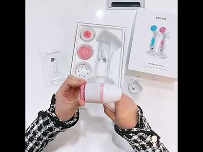 CNaier AE-868 Battery-powered Silicone Ultrasonic Vibration Face Skin Care Electric Facial Cleanser, AE-868(Pink), AE-868(Blue)