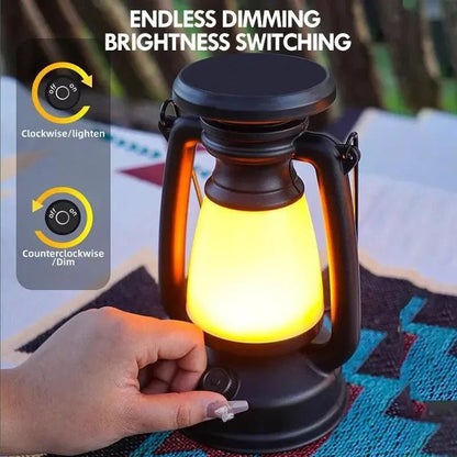 Retro Horse LED Desk Lamp - Rechargeable Atmosphere Light for Home & Camping - Shello's Creative Boutique