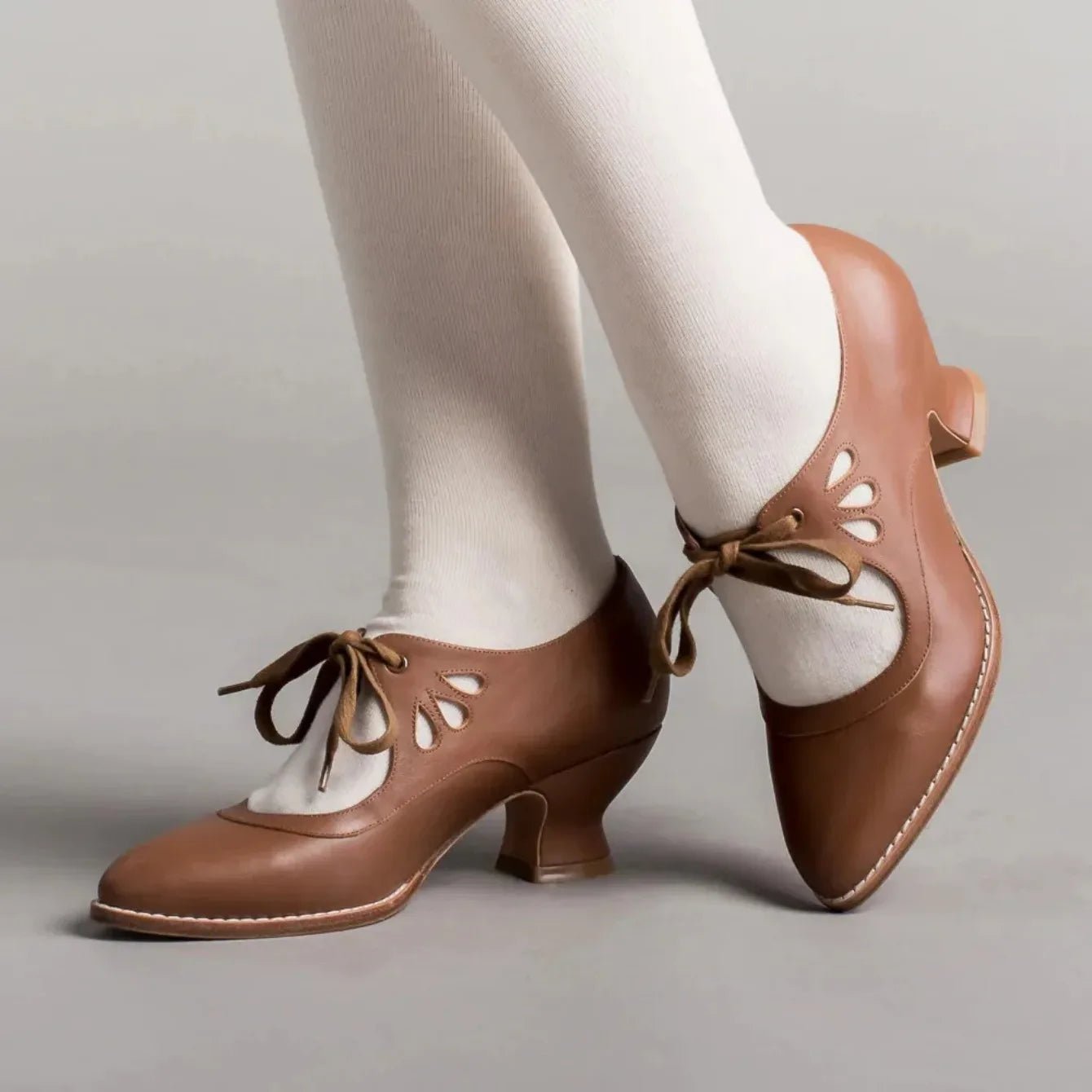 Retro Mary Jane Pumps - Vintage Lace - Up Low Heels - Shello's Creative Boutique