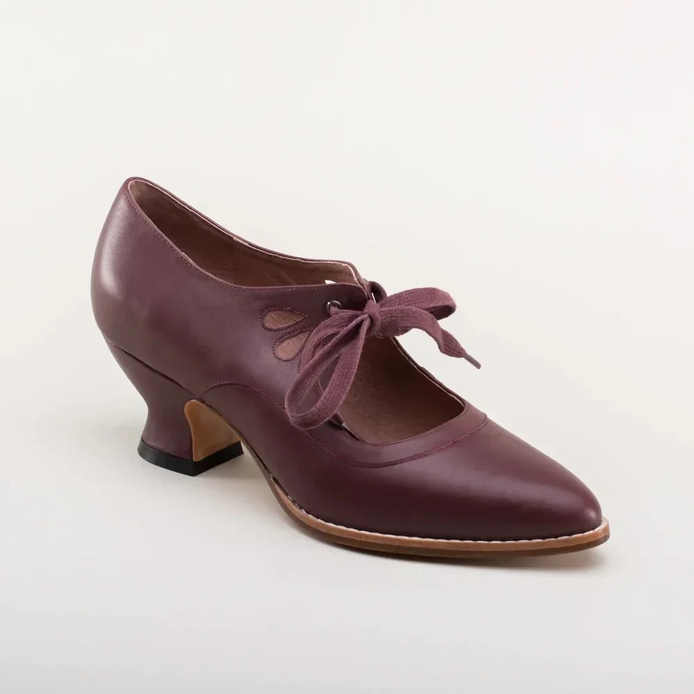 Retro Mary Jane Pumps - Vintage Lace - Up Low Heels - Shello's Creative Boutique