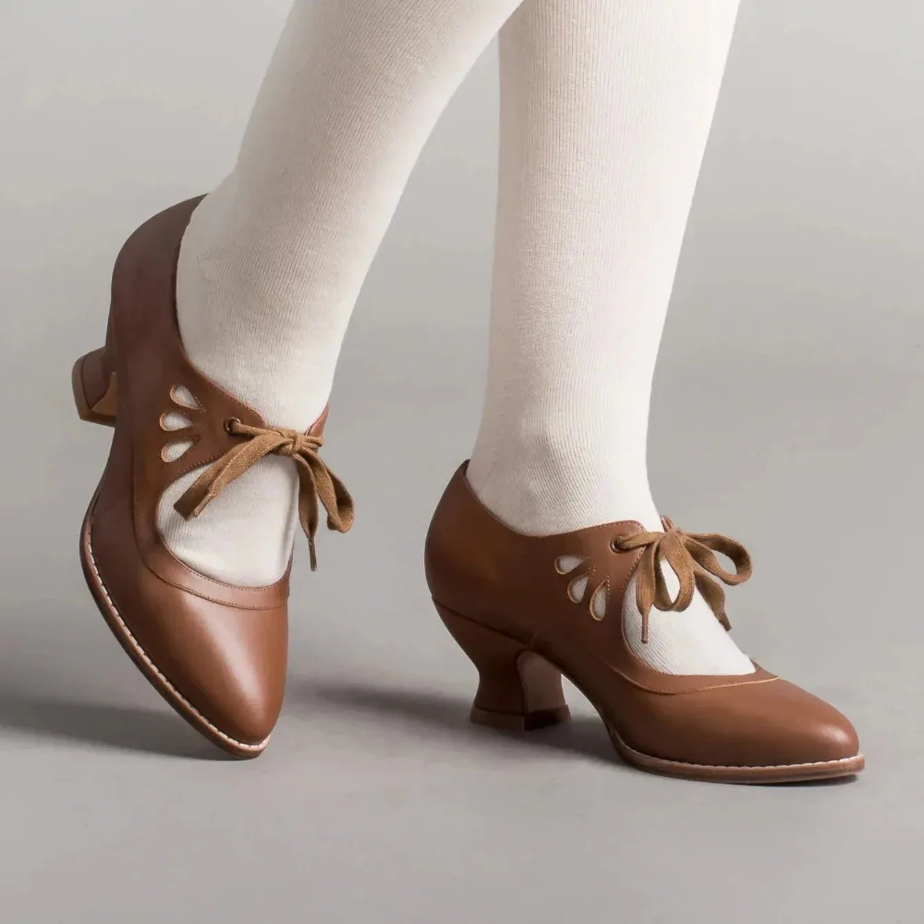 Retro Mary Jane Pumps - Vintage Lace - Up Low Heels - Shello's Creative Boutique