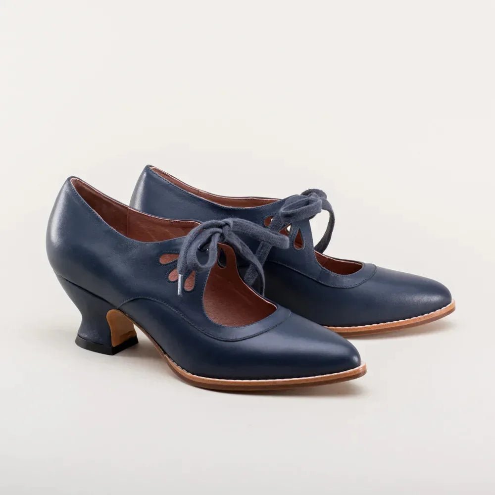 Retro Mary Jane Pumps - Vintage Lace - Up Low Heels - Shello's Creative Boutique