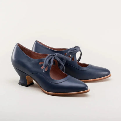 Retro Mary Jane Pumps - Vintage Lace - Up Low Heels - Shello's Creative Boutique