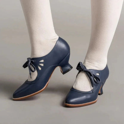 Retro Mary Jane Pumps - Vintage Lace - Up Low Heels - Shello's Creative Boutique