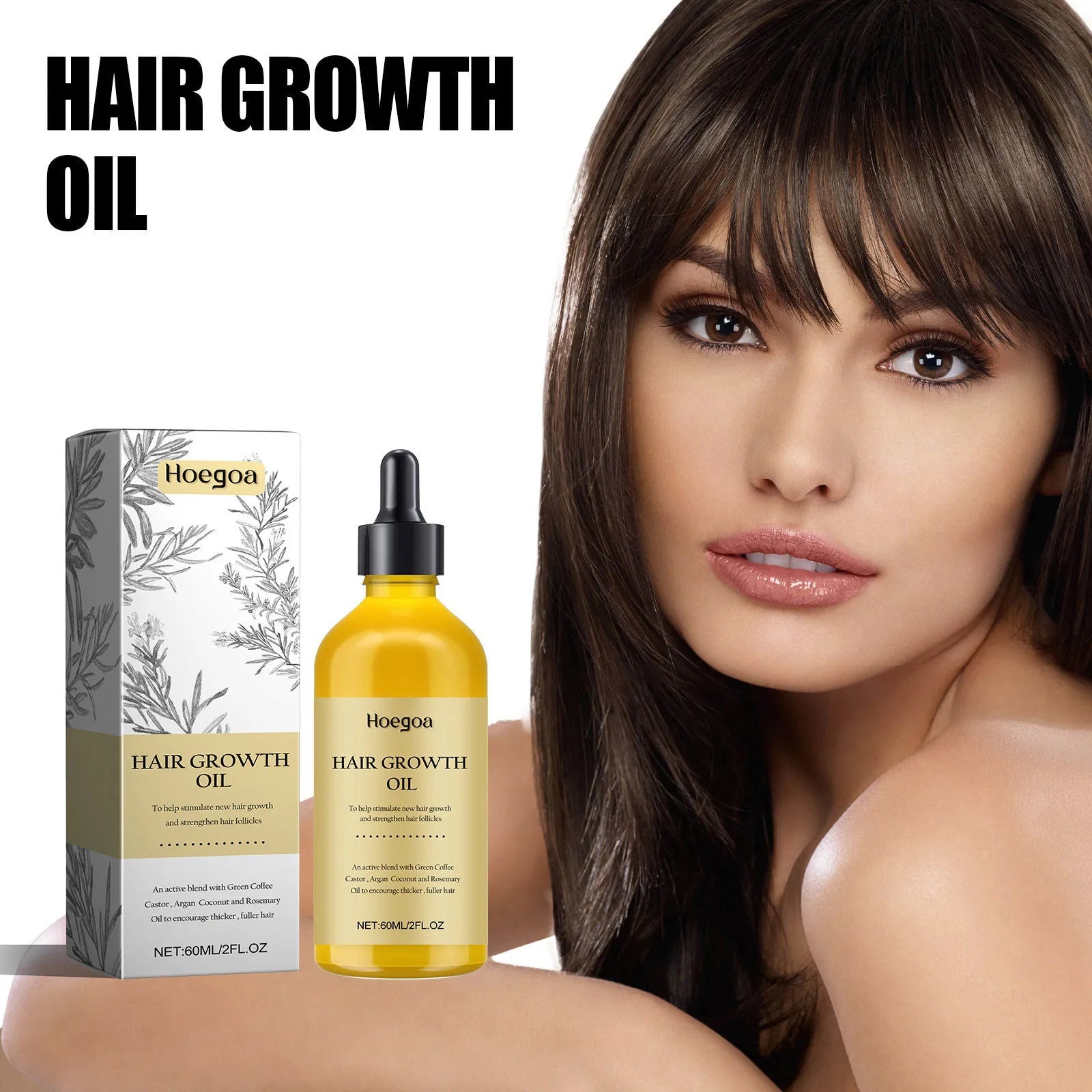 Rosemary Dense Hair Essential Oil - Hair Loss Prevention & Regrowth 60/120ml - Shello's Creative Boutique