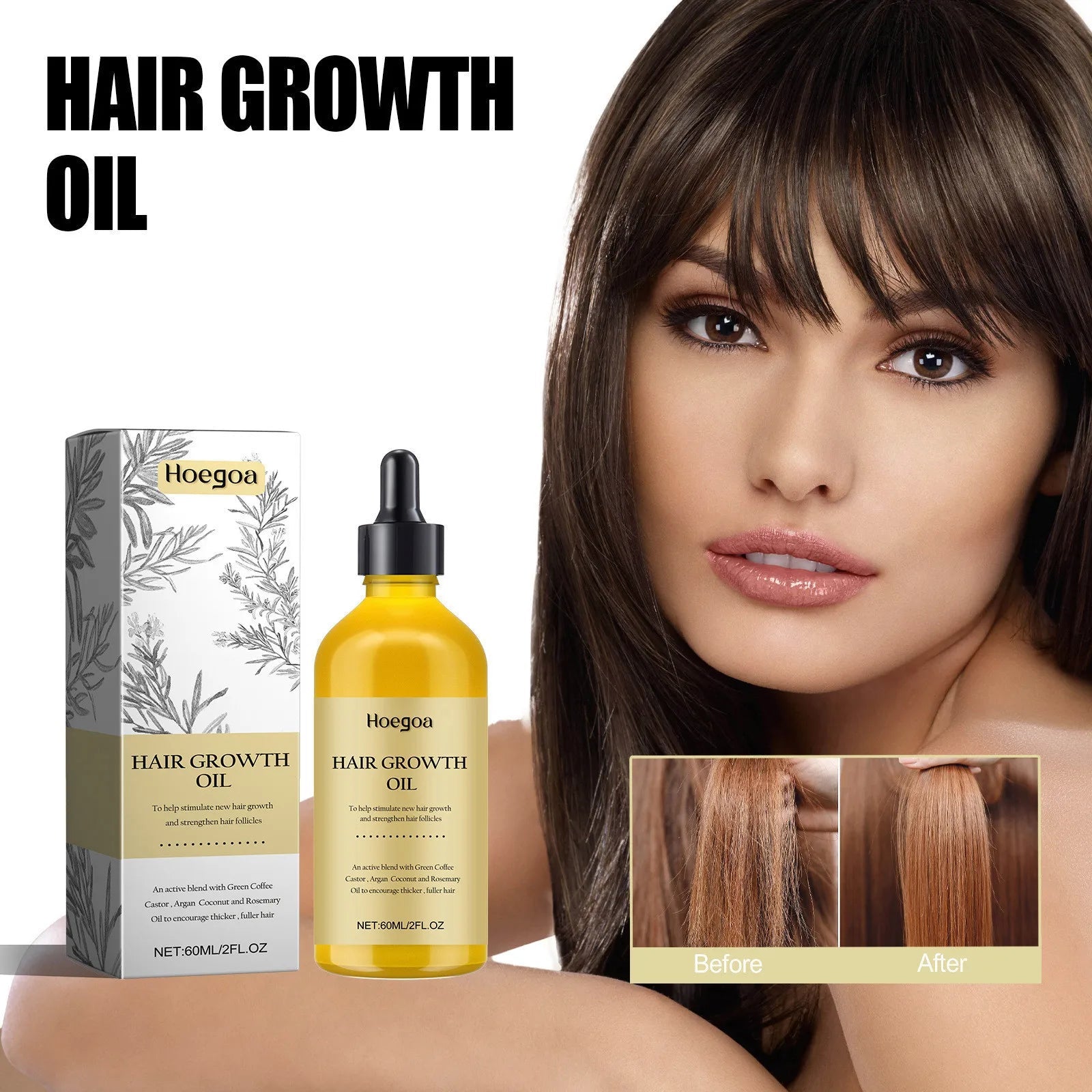 Rosemary Dense Hair Essential Oil - Hair Loss Prevention & Regrowth 60/120ml - Shello's Creative Boutique