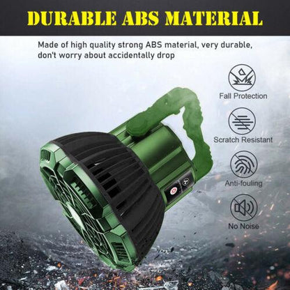 2-in-1 Portable Tent Light & Fan - Remote Control - Shello's Creative Boutique