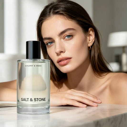 Salt & Stone Saffron & Cedar Body Mist 100ml – Unisex Alcohol - Free Fragrance - Shello's Creative Boutique