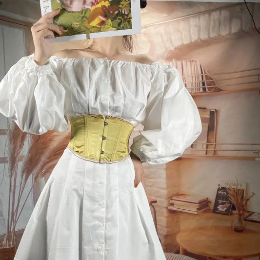 Satin Underbust Corset - Waist Trainer Body Shaper - Shello's Creative Boutique
