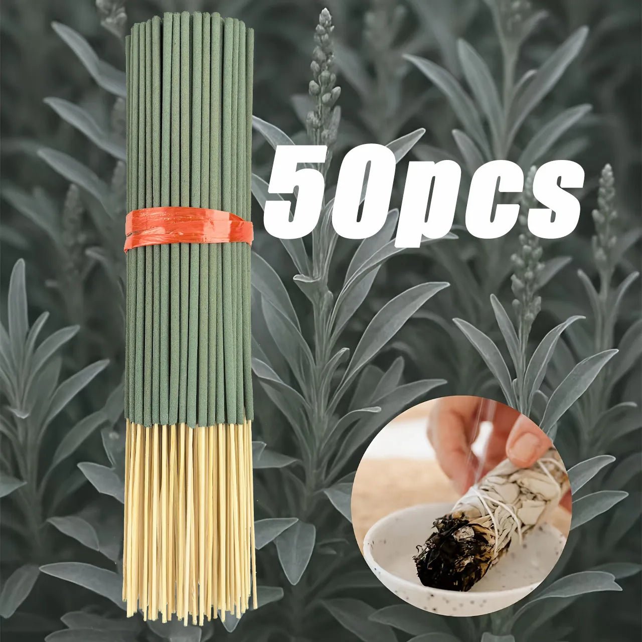 White Sage Aromatherapy Sticks - 8.66 inch for Yoga & Meditation (20 - 1500 Pack) - Shello's Creative Boutique