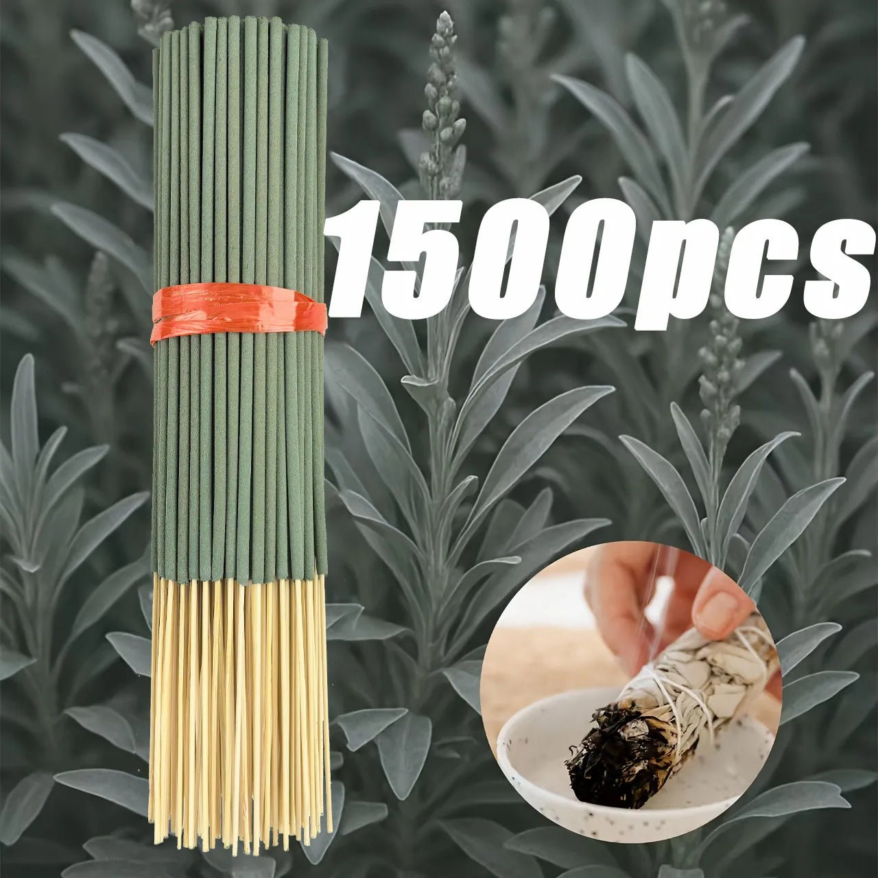 White Sage Aromatherapy Sticks - 8.66 inch for Yoga & Meditation (20 - 1500 Pack) - Shello's Creative Boutique