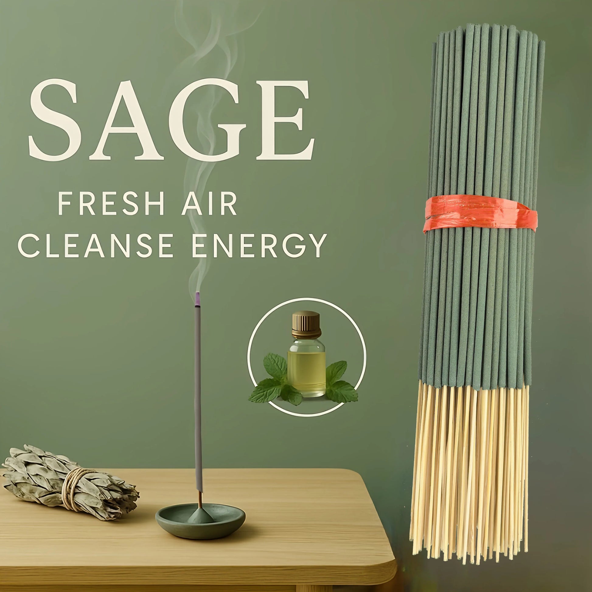White Sage Aromatherapy Sticks - 8.66 inch for Yoga & Meditation (20 - 1500 Pack) - Shello's Creative Boutique