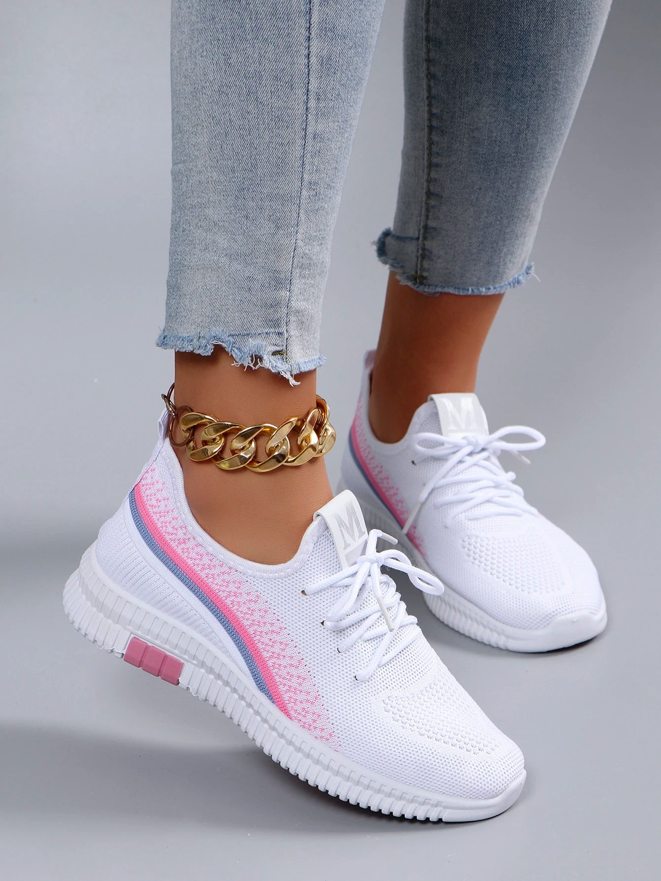 Women's Breathable Mesh Flat Shoes - Lightweight Casual Summer Sneakers - Shello's Creative Boutique