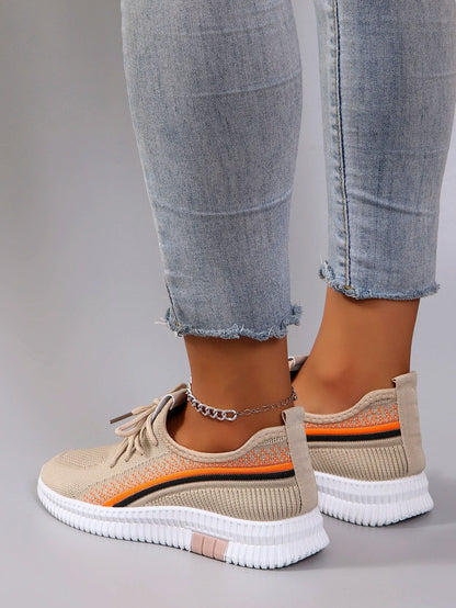 Women's Breathable Mesh Flat Shoes - Lightweight Casual Summer Sneakers - Shello's Creative Boutique