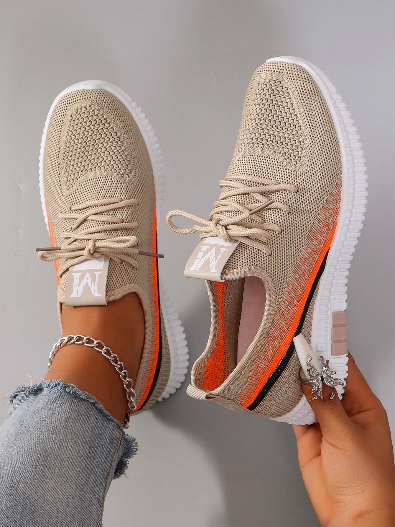 Women's Breathable Mesh Flat Shoes - Lightweight Casual Summer Sneakers - Shello's Creative Boutique