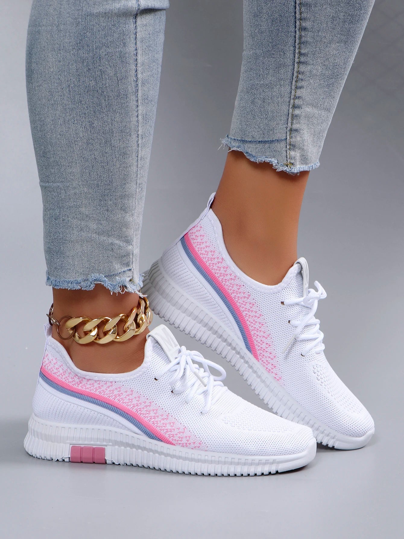 Women's Breathable Mesh Flat Shoes - Lightweight Casual Summer Sneakers - Shello's Creative Boutique