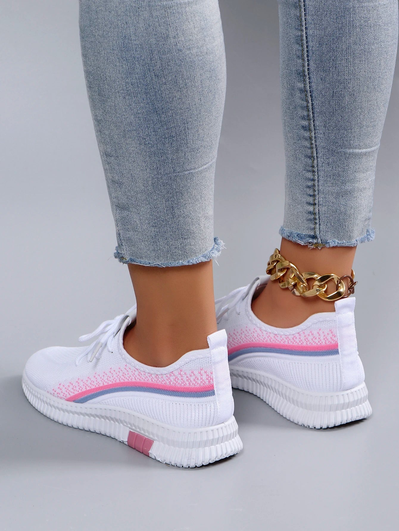 Women's Breathable Mesh Flat Shoes - Lightweight Casual Summer Sneakers - Shello's Creative Boutique