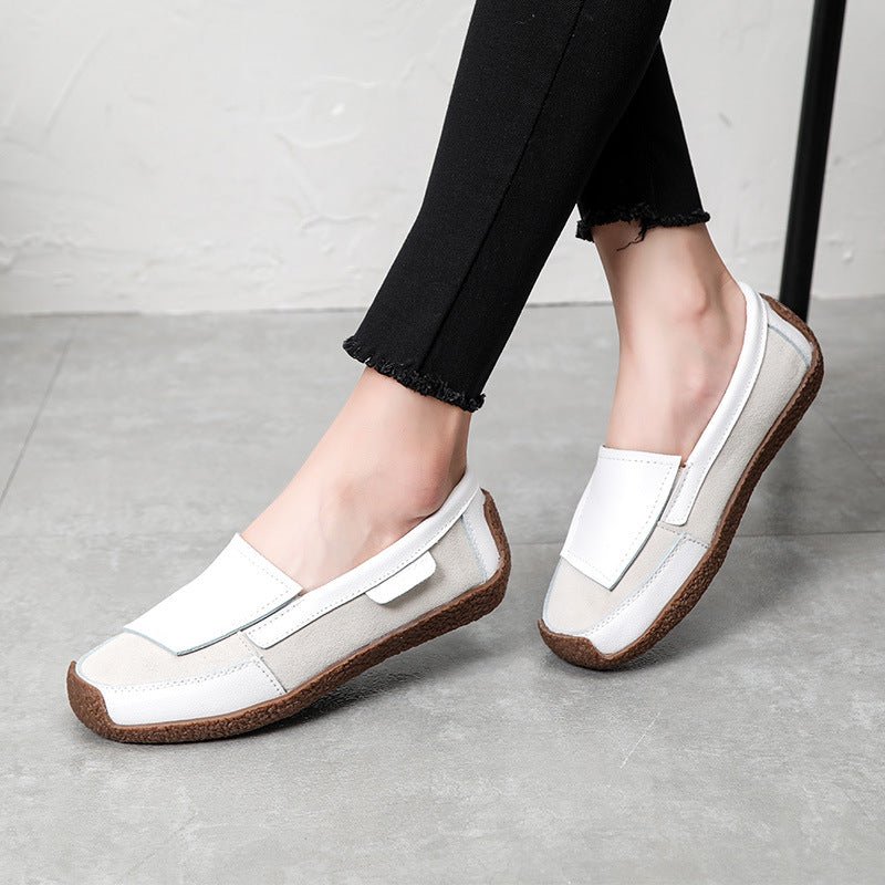 Women's Flat Shoes - Soft Leather Casual Loafers - Shello's Creative Boutique
