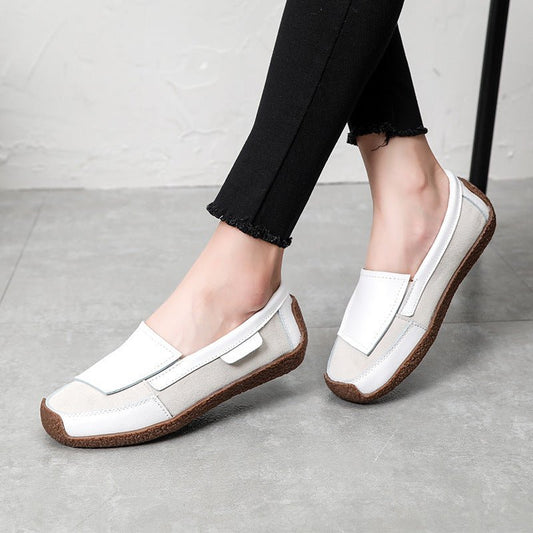 Women's Flat Shoes - Soft Leather Casual Loafers - Shello's Creative Boutique