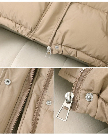 Women's Hooded Cotton Padded Parka Jacket | Casual Warm Winter Coat - Shello's Creative Boutique