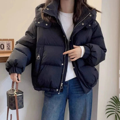 Women's Hooded Cotton Padded Parka Jacket | Casual Warm Winter Coat - Shello's Creative Boutique