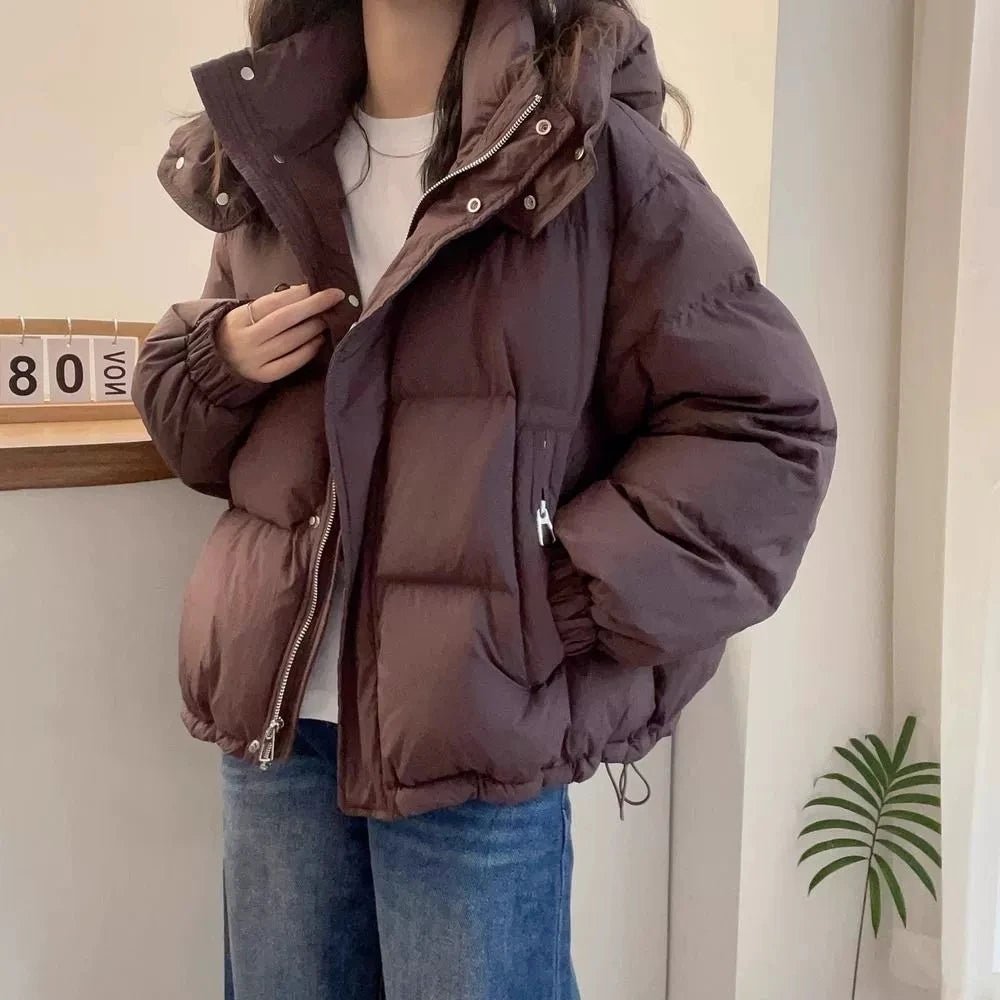 Women's Hooded Cotton Padded Parka Jacket | Casual Warm Winter Coat - Shello's Creative Boutique
