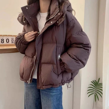 Women's Hooded Cotton Padded Parka Jacket | Casual Warm Winter Coat - Shello's Creative Boutique