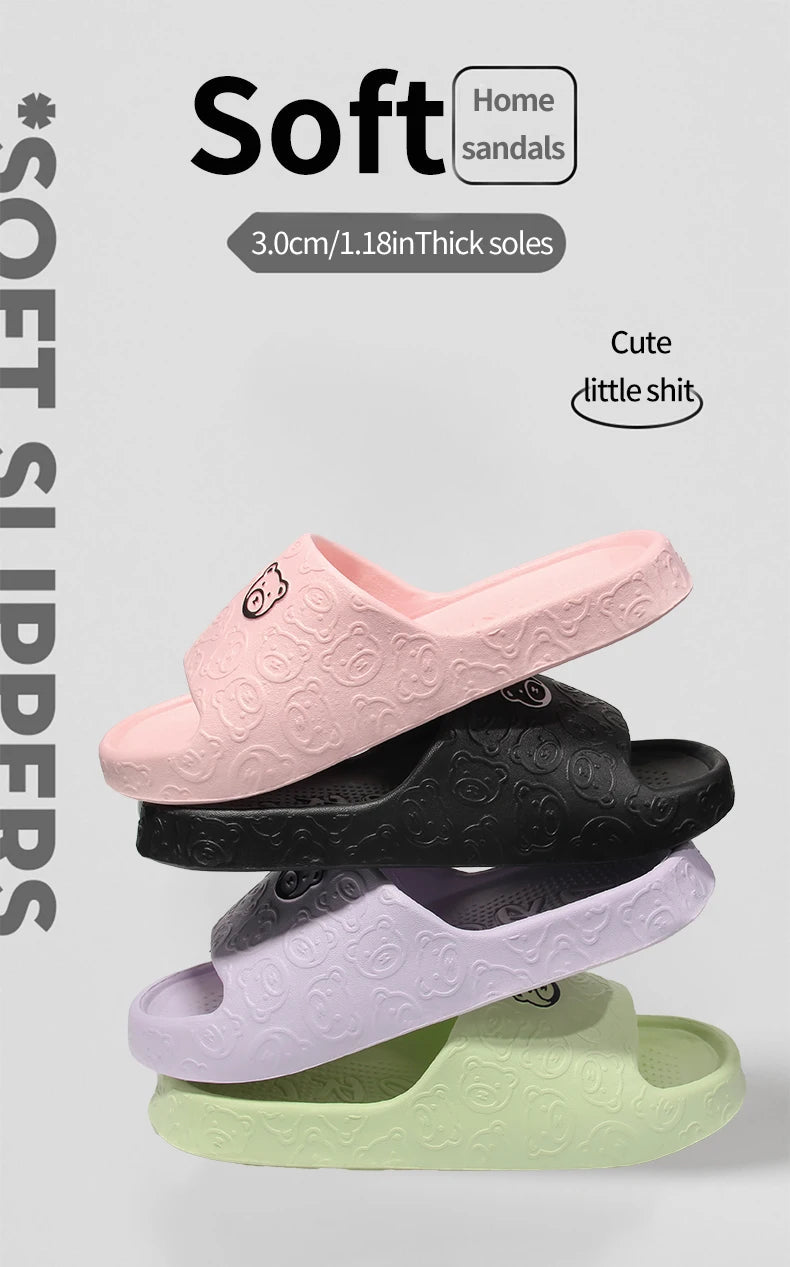 Women's Non - Slip EVA Sandal Slippers – Lightweight Indoor & Bathroom Slides - Shello's Creative Boutique