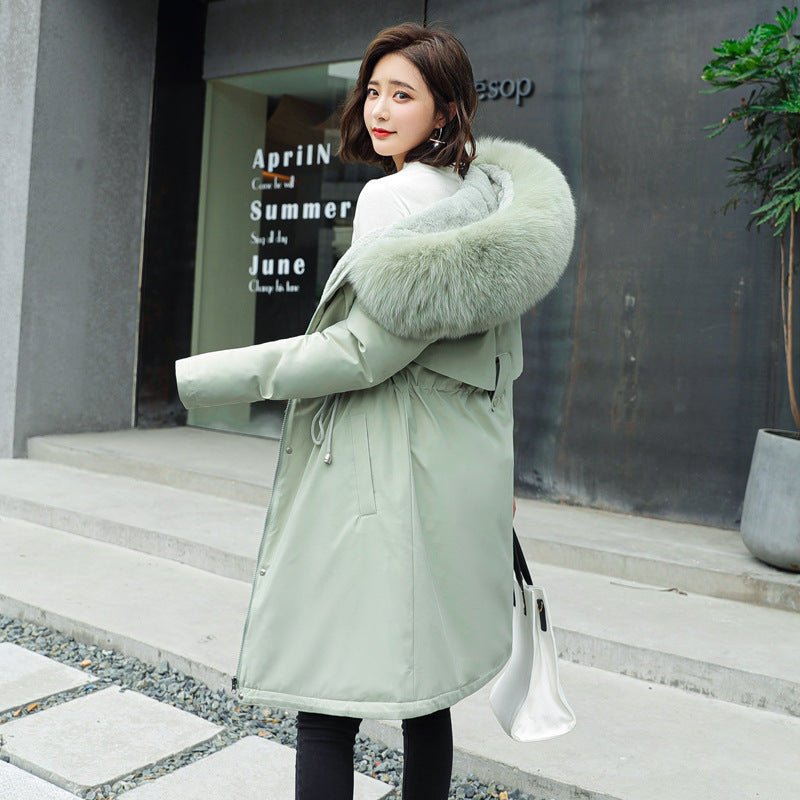 Women's Thick Fur - Lined Hooded Parka Coat | Plus Size Up to 6XL - Shello's Creative Boutique
