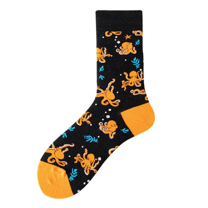 Men's octopus cartoon funny pattern stockings - Shello's Creative Boutique