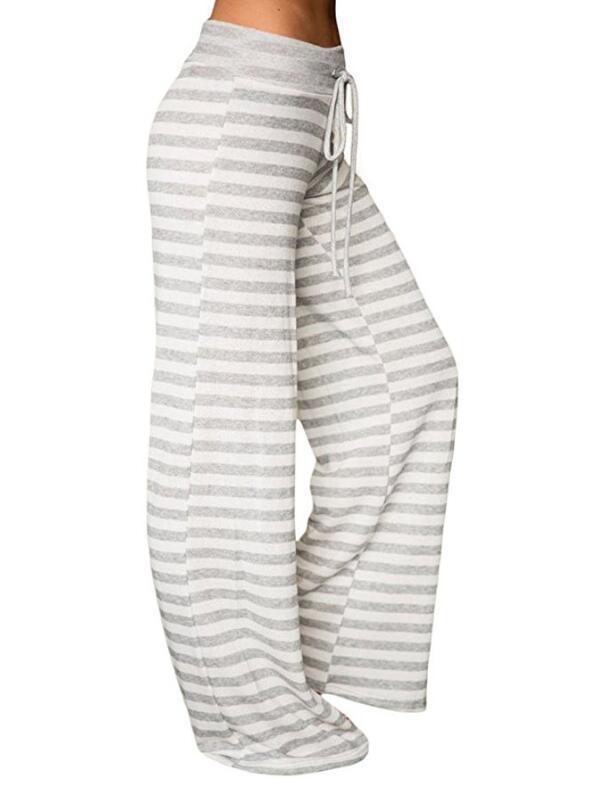 Fashion Versatile Comfortable Seasonal Women'S Striped Trousers Shello's Creative Boutique